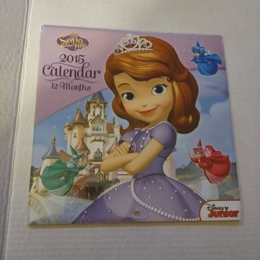 2015 DISNEY SOFIA THE FIRST 12-MONTH CALENDAR-SEALED-NEW-2015-VTG.